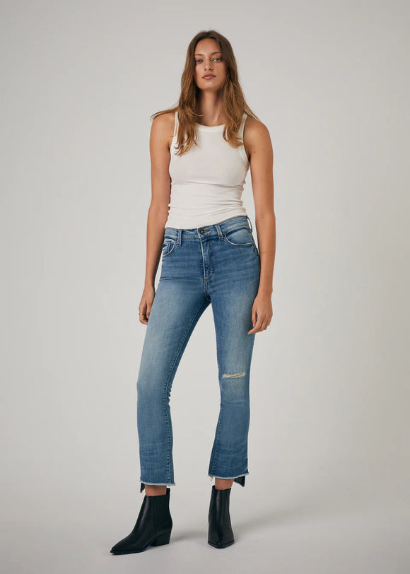 Daniel high rise slim kick flare jeans