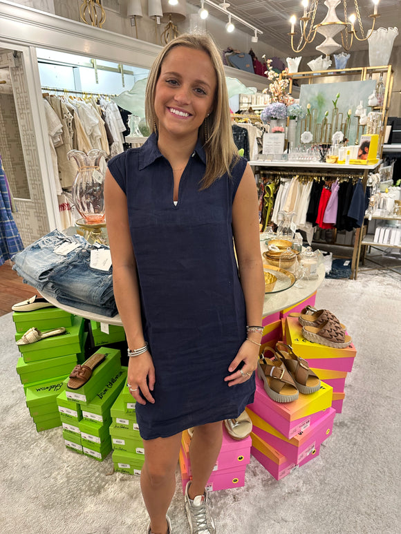 Maren Dress- Navy