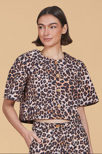 Leopard Heidi Top