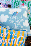 Swag Greek Needlepoint Pillow