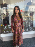 Denise Shirt Dress Tabby Paisley Brown