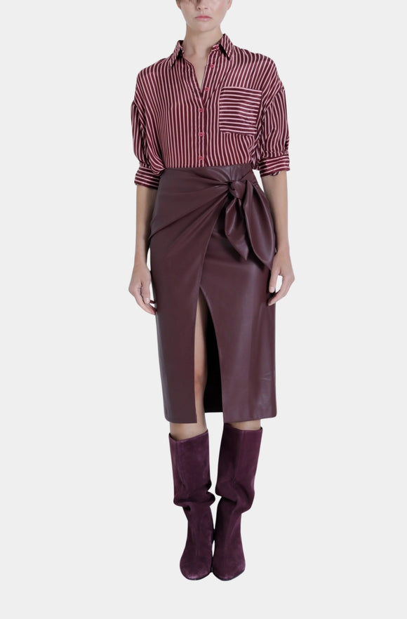 Malbec Sybill Vegan Leather Skirt