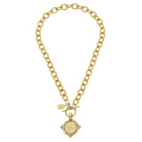 Handcast Gold Toggle Necklace