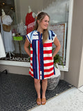 Maritime Stripe Tucker Dress