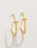 Gold Richmond Hill Hoop Earrings 25mm