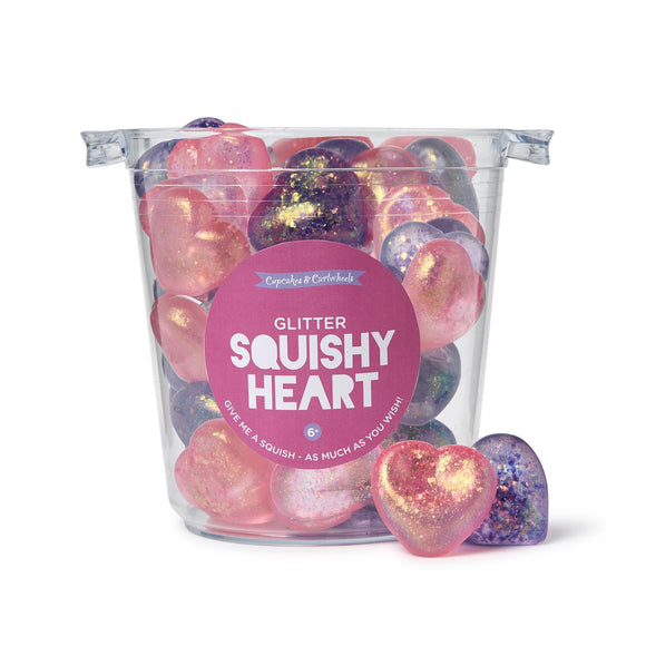 Heart Jellies Glitter Squishy Heart