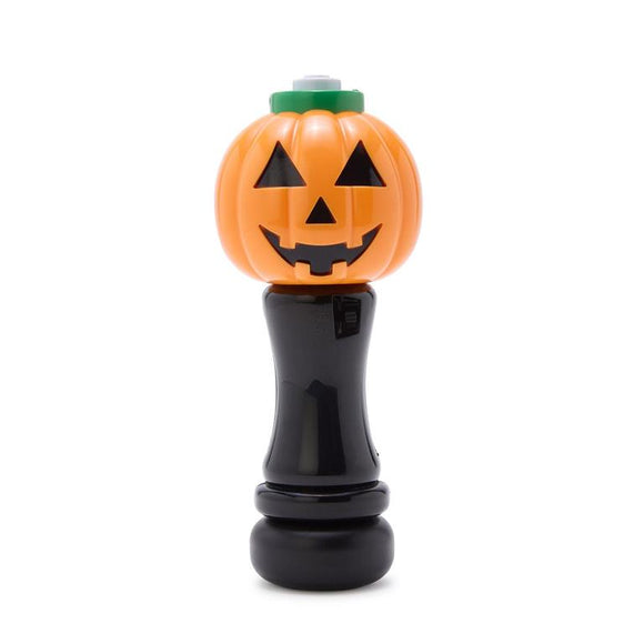 Jack-o-Lantern Illuminating Bubble Wand Blower with Refillable Bottle and Solution in Gift Box