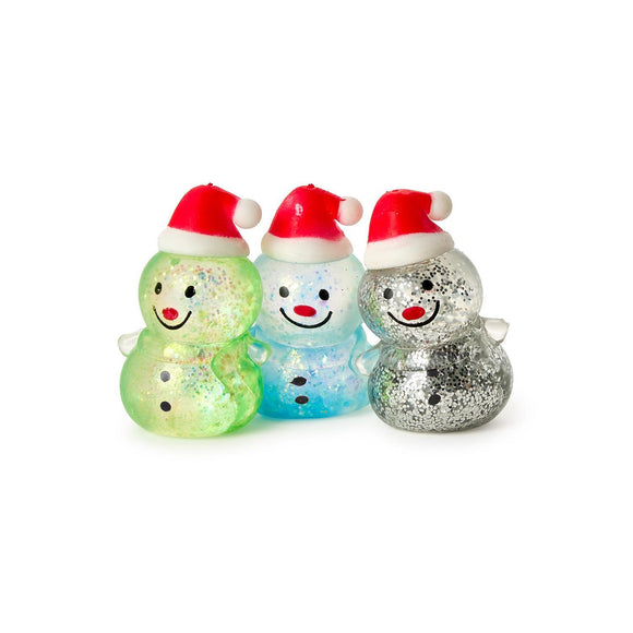 Squishy Glitter Snowman Toy