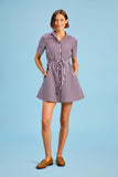 Lilac Pinstripe Summit Dress