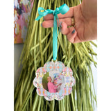 Laura Park Round Scalloped Ornament