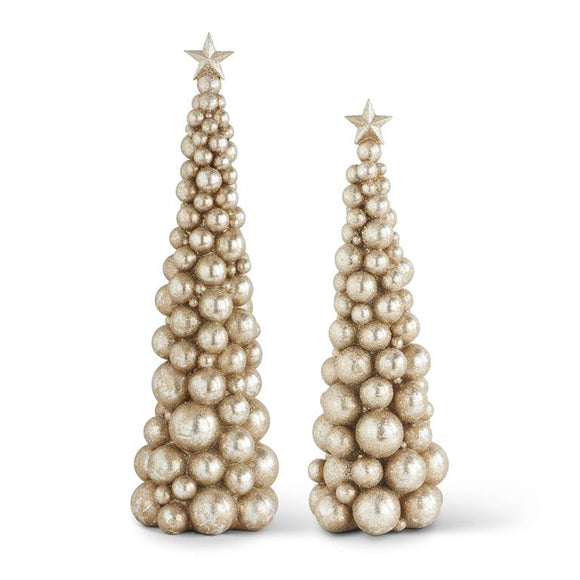 Gold Christmas Ball Trees