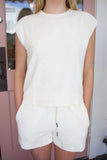 Terry Boxy Sleeveless Top-Rope