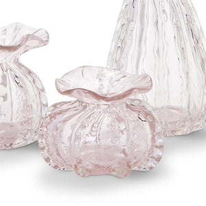 4 1/2 " Flared Pink Glass Vase