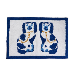 Staffordshire Dog Punch Embroidery Accent Rug