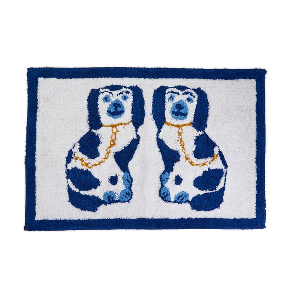 Staffordshire Dog Punch Embroidery Accent Rug