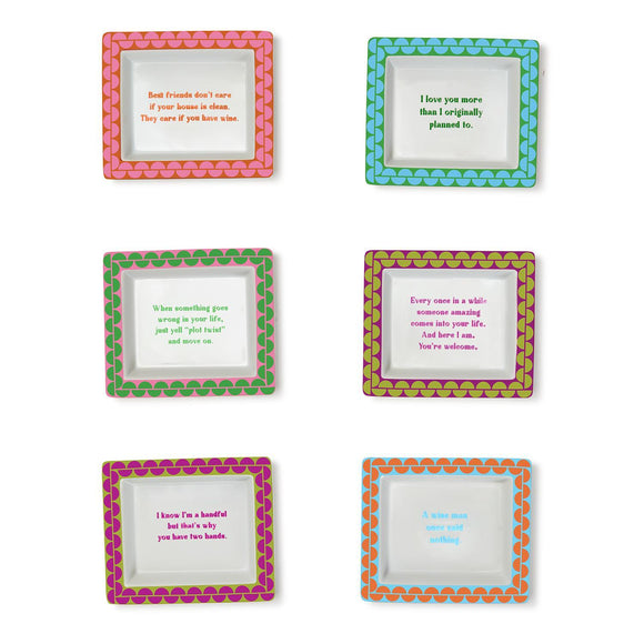 Wise Sayings Desk Tray in Gift Box - Porcelain
