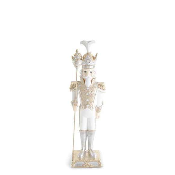 White Gold and Silver Resin Soldier