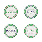 Set of 24 Pickleball Paper Coasters in Gift Box