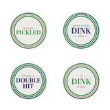 Set of 24 Pickleball Paper Coasters in Gift Box
