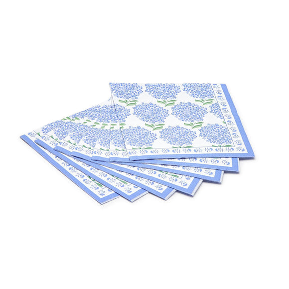 Hydrangea 3-Ply Paper Cocktail Napkin (includes 20 napkins) - Paper