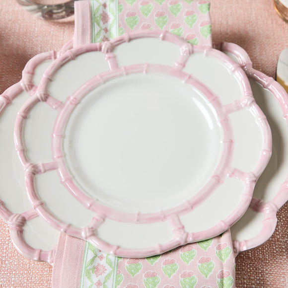 Pink Bamboo Touch Serving Pieces