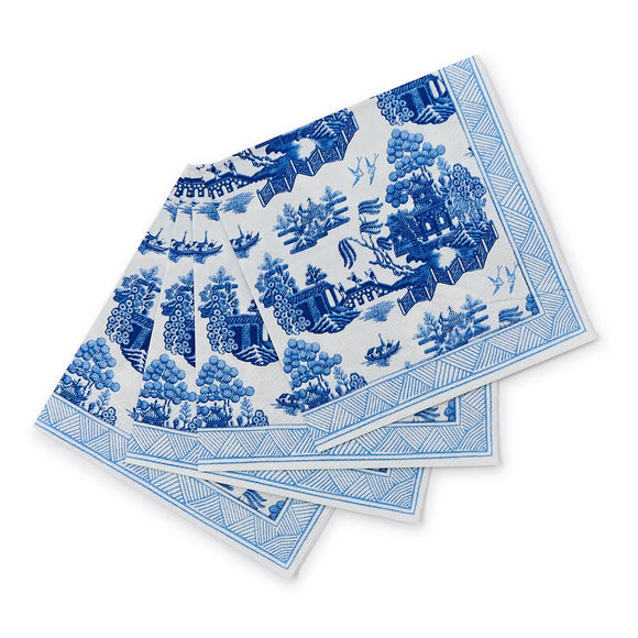 Blue Willow 3-Ply Paper Napkins
