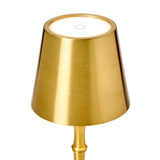 LED Cordless Gold Bamboo Lamp
