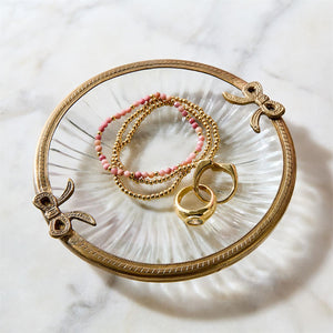 Antique Gold Trinket Tray