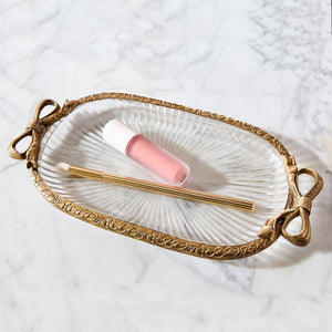 Antique Gold Desk Tray
