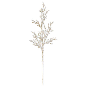 33 Inch Resin Pearl Branch w/Glitter Spray