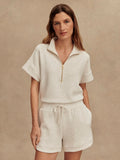 Ollie High Rise Short 3.5 -  Ivory Marl