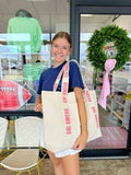 Sorority Large Canvas Tote Bag: Chi Omega