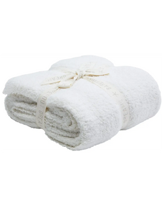 Cream Cozy Chic Throw