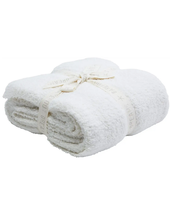 Cream Cozy Chic Throw