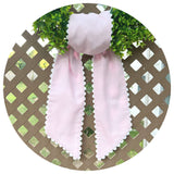 Cotton Pique Sash with Trim: White / 54 inches