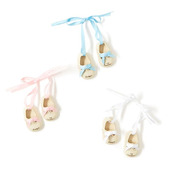 Pair of Baby Shoes Baby's First Christmas Ornament