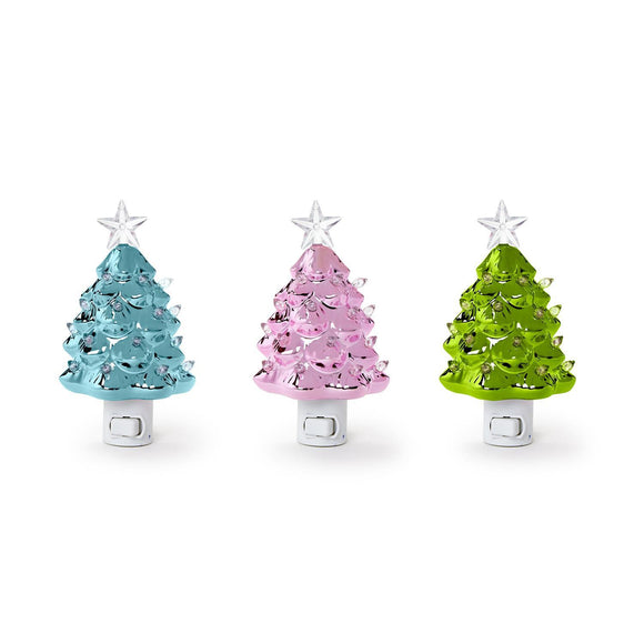Metallic Christmas Tree Nightlight