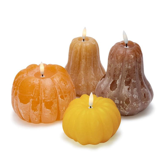 Flameless Pumpkin LED Decor Candles