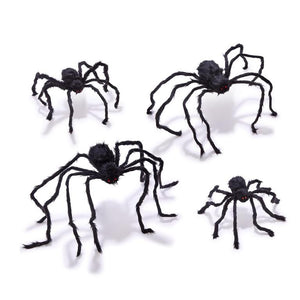 Furry Tarantulas Large Decorative Spiders with Bendable Legs