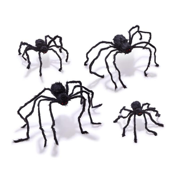 Furry Tarantulas Large Decorative Spiders with Bendable Legs