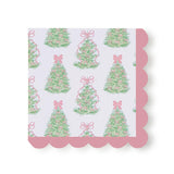Fancy and Festive 3-Ply Paper Cocktail Napkin with Scalloped Edge