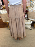 Brown Gingham Skirt