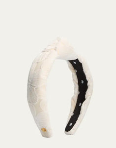 Ivory Lace Knotted Headband