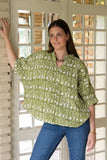 Going Green Poppy Blouse