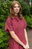 Ruby Wine Val Mini Dress