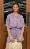 Lavender/Ginger Blockprint Aiden Short