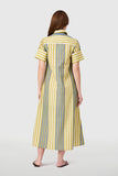 Chartreuse Stripes Gibbons Dress