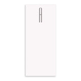 Buck Initial Vertical Notepad with Silver Foil