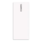 Buck Initial Vertical Notepad with Silver Foil
