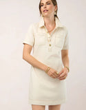 Antique White Rhoda Denim Dress